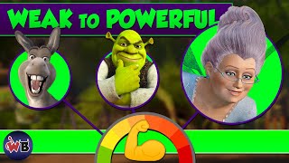 Shrek Characters Weak to Powerful 💪 [upl. by Ecined496]