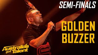 GOLDEN BUZZER  Mitch Tambo Makes AUSTRALIA PROUD  Semi Final  Australias Got Talent 2019 [upl. by Aicilana]