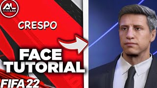 FIFA 22  HERNÁN CRESPO Face Tutorial [upl. by Ellegna408]