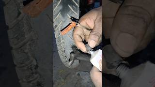 how to tubeless tyre puncture repair repair short [upl. by Idnim]