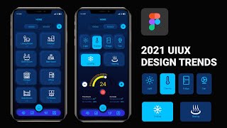 Neuomorphism UI Design Tutorial  How to create smart home Neuomorphism UI design in FigmaArttutor [upl. by Sapowith759]