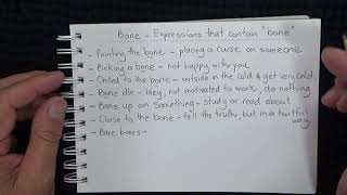 ASMR  Whispering While Writing amp Discussing Expressions with the Word Bone  Australian Accent [upl. by Vita]