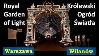 Królewski Ogród Światła 20222023 – Pałac Wilanów Royal Garden of Light  Wilanów Palace [upl. by Inavoj]