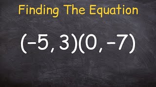 How to find the equation of a line given two points [upl. by Phelips947]