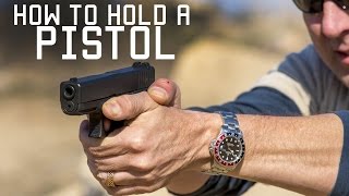 How to Hold a Pistol  Special Forces Instruction  Tactical Rifleman [upl. by Htiekram890]