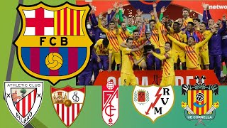 FC Barcelona Road to Copa Del Rey Champions  Comeback Kings to Champions  Cup Final  Bascer Games [upl. by Messing]