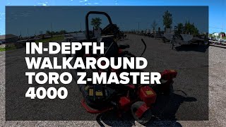 Toro ZMaster 4000 Zero Turn Lawnmower 60 inch deck INDEPTH WALKAROUND [upl. by Rednirah]