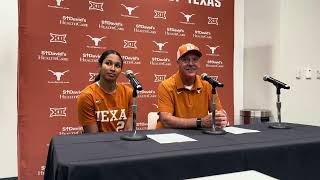 Oklahoma Softball Texas coach Mike White SS Viviana Martinez postgame press conference [upl. by Fanchette627]