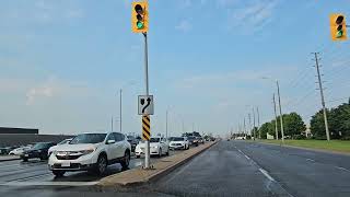 driving along Eglinton going to Tomken Rd in Toronto [upl. by Samid695]