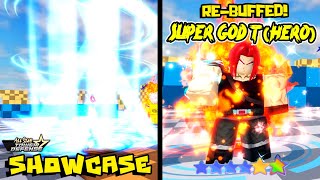 REBUFFED LVL 175 SUPER GOD T HERO 6⭐UNIT SHOWCASE  ALL STAR TOWER DEFENSE [upl. by Koenig925]