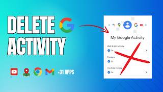 Delete all your Google activity Browser Search Youtube Andoid Location [upl. by Gawlas546]