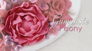 Gumpaste Peony  Cake Decorating Tutorial [upl. by Eatnom]