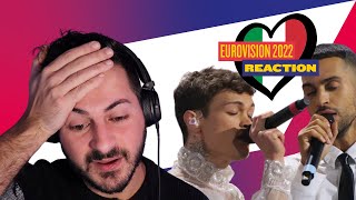 EUROVISION 2022 🇮🇹 ITALY REACTION  MAHMOOD AND BLANCO  BRIVIDI 🥲🥲🥲 [upl. by Bluhm]