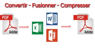 🔴 Convertir Fusionner Compresser la taille Supprimer une page  PDF  Word  Excel [upl. by Eitsym10]