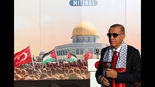 ISTANBUL  President Erdogan speaks at the quotGreat Palestine Rallyquot [upl. by Alaham]