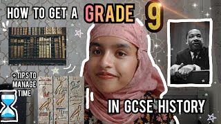 How to get a GRADE 9 in GCSE History  tips to manage time in the exam [upl. by Norac300]