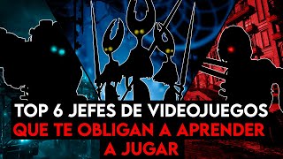 TOP 6 JEFES DE VIDEOJUEGOS que te OBLIGAN a APRENDER a JUGAR [upl. by Bolton852]