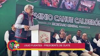 Saludo de Julio Fuentes en el 85 aniversario del SUTEYM de México [upl. by Ahtilat]