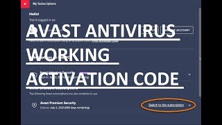 AVAST ANTIVIRUS SERIAL KEY Latest Edition 100 Working [upl. by Letnoj]