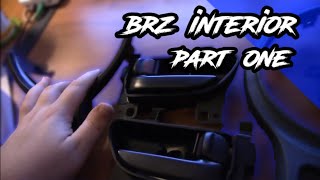 BRZ Interior Blackout Part One Door Handles and Steering Wheel Bezel [upl. by Reiners]