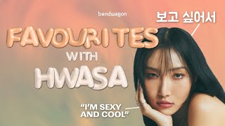 MAMAMOO’s HWASA talks favourites – songs movies vacation spots [upl. by Jillana]