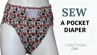 How to Make an Adult Pocket Diaper [upl. by Cirdec183]