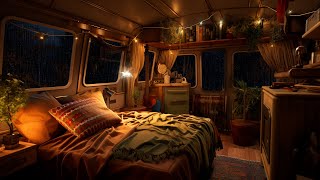 Rainy Reading Retreat  Camping Car Escapade  Perfect Sounds For Stress Relief amp Deep Sleep  ASMR [upl. by Anna-Diana]