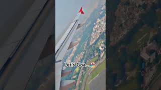 Lets Goa🏖️ youtubeshorts goa trendingshorts airindia flight airport [upl. by Ettie586]