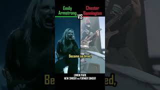 EMILY ARMSTRONG vs CHESTER BENNINGTON Linkin Park  Numb  shorts versus music [upl. by Patrizio]