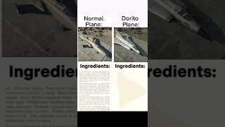 Dorito Plane warthunder shorts aviation planes dorito ingredients meme gaming funny lol [upl. by Aicnelev]