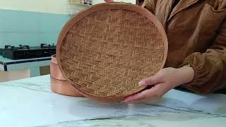 Review Kukusan dimsum  kukusan bambu diameter 30 cm [upl. by Ratcliff]