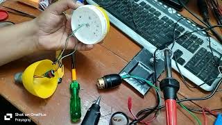 Led Bulb RepairingDisco Bulb Convert in to Led Bulb 💡ledlighting bulbrestoration [upl. by Ydnem]