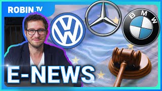 ENews BMW VW amp Daimler Kartellstrafen Ein neuer Superakku und Faraday Future [upl. by Trillbee252]