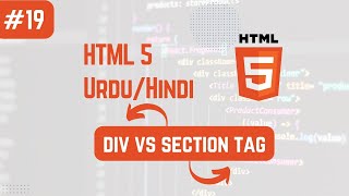 How to use section vs div tag in html  UrduHindi [upl. by Chapland]