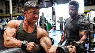 TRAINING BACK amp BICEPS W 2X MR OLYMPIA BREON ANSLEY  Tristyn Lee [upl. by Trill]