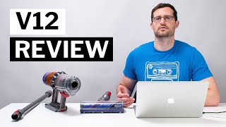 Dyson V12 Detect Slim Review  12 Tests and Analysis [upl. by Yhtamit]