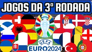 PRÓXIMOS JOGOS DA EUROCOPA 3ª RODADA 2306 a 2606 [upl. by Ojybbob]