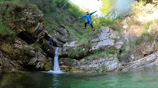 Canyoning Slovenia PREDELICA Bovec Soca Valley [upl. by Anoek]