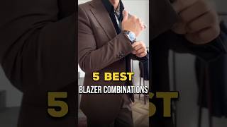 5 Classy Blazer Combos For Men ✅  mensfashion ytshorts [upl. by Enelam]