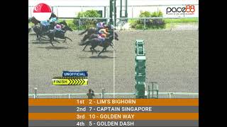 20240203  Race 1 Singapore Kranji Horse Racing Highlights  Pace88 Horse [upl. by Chandler]