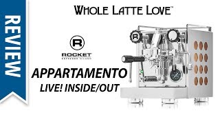 Review Rocket Espresso Appartamento Machine Live [upl. by Angil]