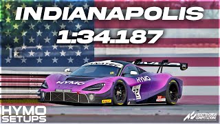 ACC Hotlap  McLaren 720s GT3 EVO  Indianapolis  v1102  Assetto Corsa Competizone [upl. by Claudetta]