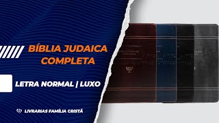 Bíblia Judaica Completa  Letra Normal  Luxo  Livrarias Família Cristã [upl. by Yerrok]