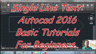 Single line text Autocad 2016 cad software  online autocad classes Part 2630 [upl. by Harriet]