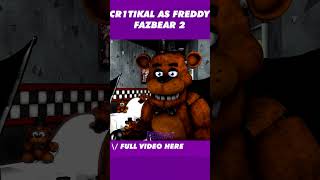 Allow me to slip into something a little more comfortable Cr1tikal as Freddy Fazbear 2 fnaf sfm [upl. by Airbma]