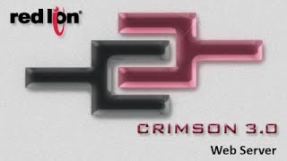 Red Lion Controls  Web Server using Crimson 3 [upl. by Anaila]