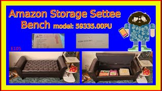 Amazon Storage Settee Bench model59335 00PU [upl. by Roybn635]