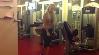 Valeria Lukyanova Lose balance and fall hahaha [upl. by Olsewski]