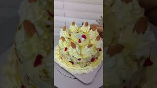 Badam pista loaded rasmalai cake [upl. by Aber]