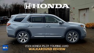 2024 Honda Pilot Touring  BEST 3Row Family SUV  2024 Honda Pilot Exterior amp Interior Review [upl. by Thadeus]